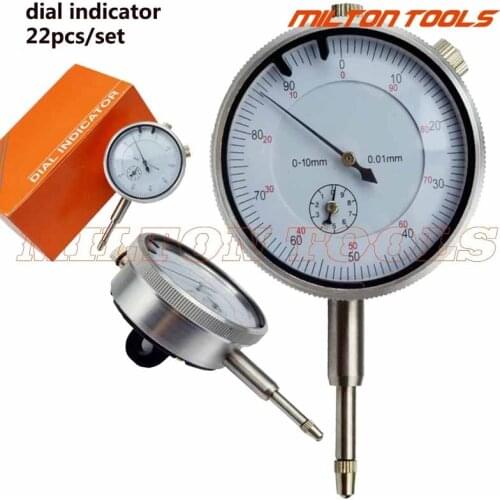 High quality 10mm dial indicator dial gauge 22pcs/set Steel Dial Indicator Point Set M2.5 Thread Tip For Dial & Test Indicators