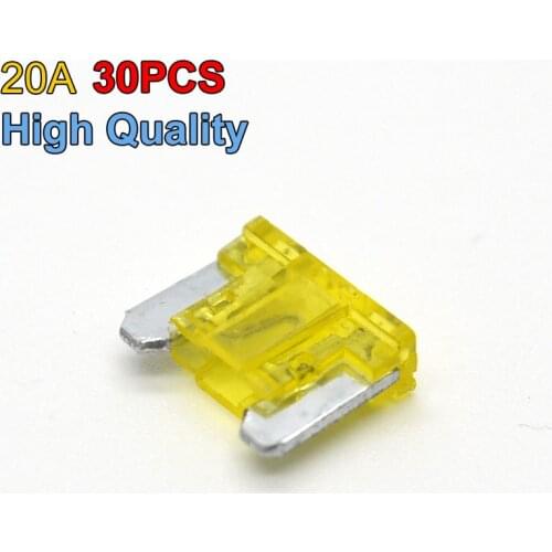 High Quality Brand 30pcs Mini Size Auto Boat Car Blade Fuse 20 AMP