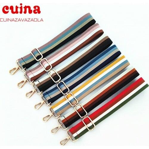 Colorful Bag Strap Women Shoulder Crossbody Bag Belt Long Adjustable Wide Strap Bag Part Accessories Female Messenger Bag Strap