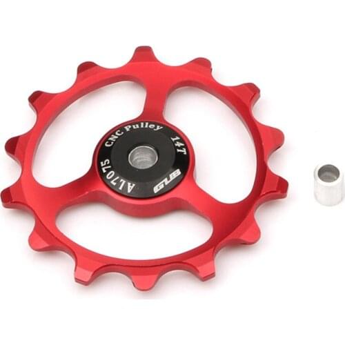 GUB 11T 12T 13T 14T MTB Bicycle Rear Derailleur Jockey Wheel 9/10/11 Speed Pulley AL7075 CNC Road Bike Guide Roller 4mm 5mm 6mm