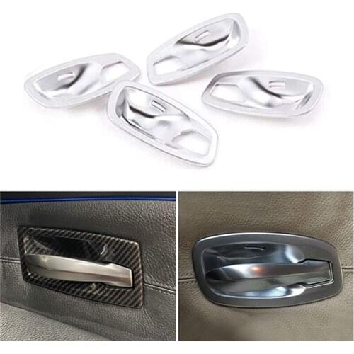Car Interior Door Handle Bowl Frame Protective Cover for BMW 5 Series E60 2006-2010