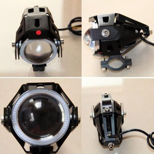 1 PCS 125W Motorcycle Headlight Motorbike 3000LM Upper Low Beam Flash U5 U7 LED Waterproof Driving Fog Spot Head Light Lamp 2017