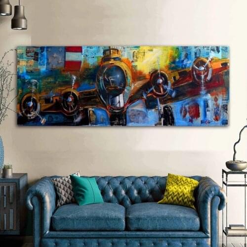Airplane Abstract Painting Wall Art Pictures for Living Room Huge Size Planes Printed on Canvas Modern Decoration Unframed