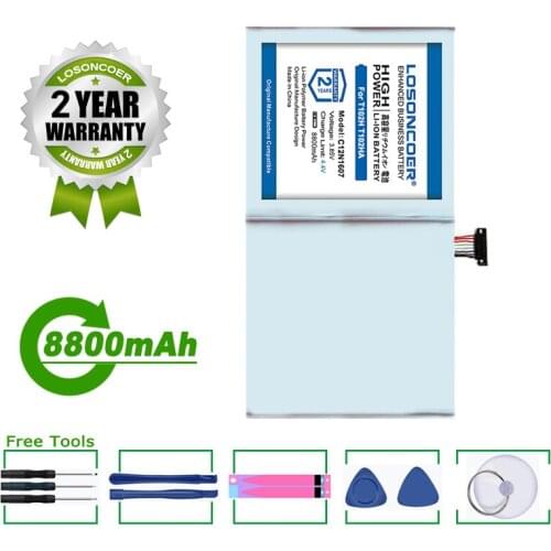 LOSONCOER 8800mAh C12N1607 Battery For Asus Transformer MINI T102H T102HA T103HAF T103HA T103H 0B200-02230100