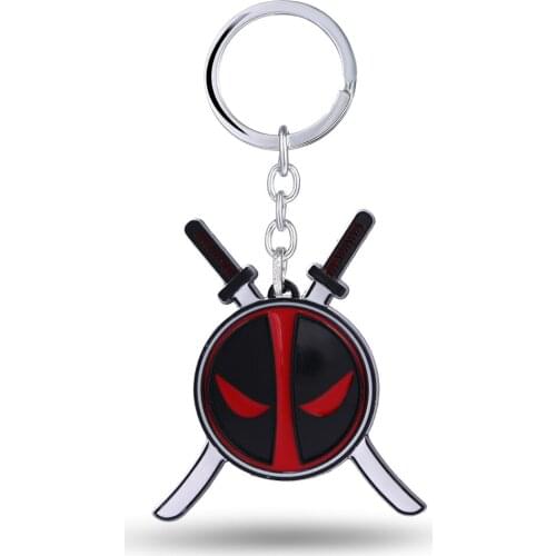 MS Key Chain Deadpool Key Rings For Gift Chaveiro Car Keychain Jewelry Movie Key Holder Souvenir
