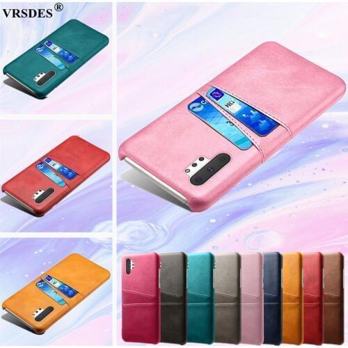For Samsung Galaxy Note 10 Plus 5G Note 20 Ultra Slim Card Slots PU Leather+PC Case For Samsung Note10 Note20 Ultra Note 20 Capa