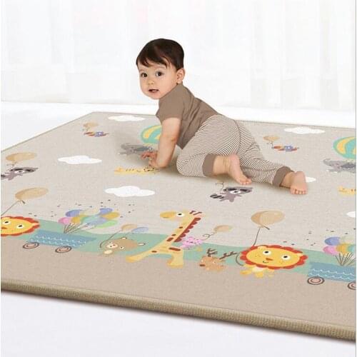 Kids Rugs Baby Play Mats 1cm thick Cartoon Double-side Environme Childrens Rug Toddler Toys Crawling Gym Carpet Indoor Activity