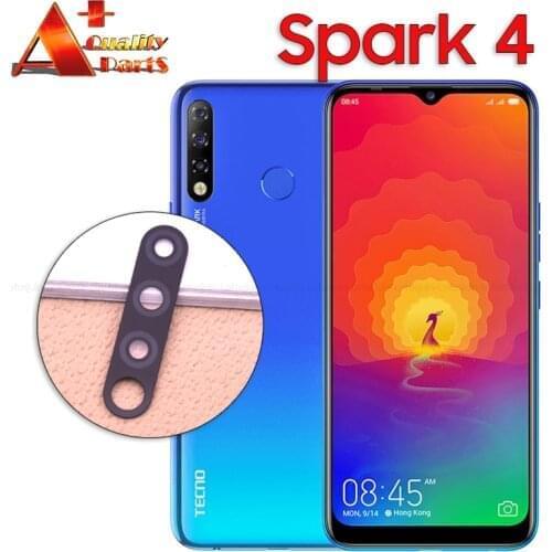 For Tenco Spark 4 KC8 Original Back Rear Camera Lens Glass Cover Replacement