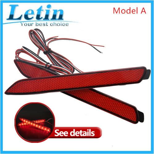 For Toyota Wish Sienna Camry Reiz Verso harrier fortuner Reflector LED back Tail Rear Bumper Light Brake lamp fog light