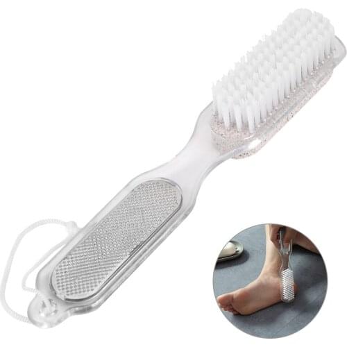 HOOMIN 4 in 1 Pedicure Grinding Tool Foot Pumice Stone Dead Skin Remover Brush Multifunction Bathroom Produc