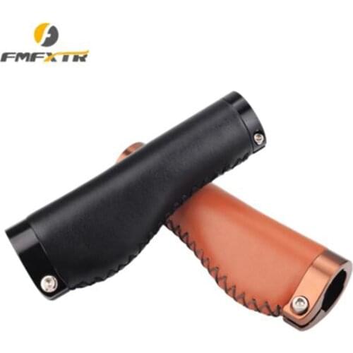 PU Leather Mountain Bike Folding Bicycle Road Cycling Lockable Vintage Handle Grips