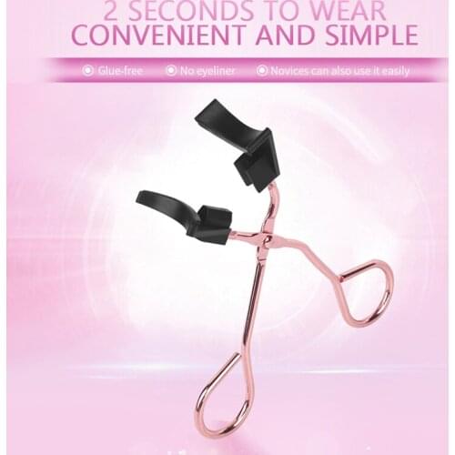 Magnet Eyelash Curler Stainless Steel Eyelash Curler Quantum False Eyelash Aid Tweezer False Eyelashes Applicator Makeup Tools
