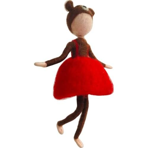 Fairy Needle Felting Kit for Beginners, 6"/15 cm Height, Elf Felting Starter Kit, Needle Felted Fairy, Felting Gift (No. 13)