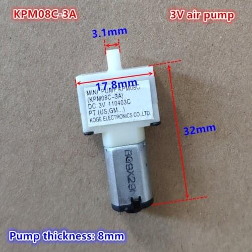 Brand new KPM08C-3A 3V air pump 0.42L/min Mini pump blood pressure/home appliance pump
