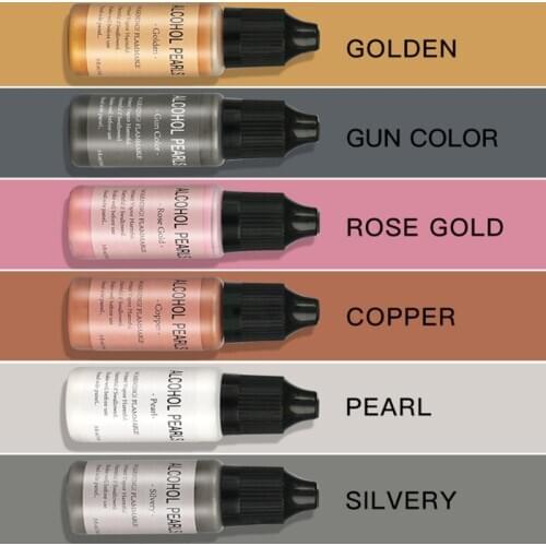 Metallic Alcohol Pigment Resin Dye Alcohol-Based Ink Concentrated Paint Epoxy Resin Colorant Resin Casting Crafts15ml