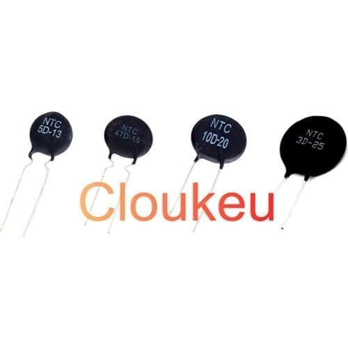 NTC Thermistor resistance 1.3D 1.5D 2.5D 3D 5D 8D 10D 15D 16D 20D 22D 30D 47D-13 -15 -20 -25 MF72
