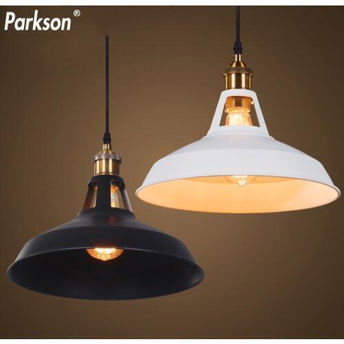 Retro Pendant Lights industrial Lamp iron lampshade E27 Vintage Edison Light Bulb Pendant Lamp Loft Home decoration Hanging lamp