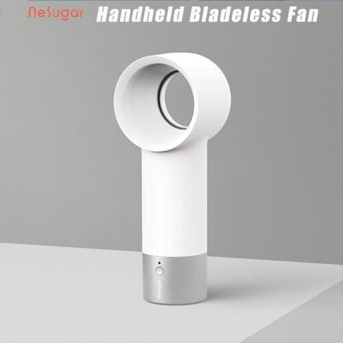 2021 Portable Wireless Bladeless Fan Cordless Fans Air Cooler Fan Mini Handheld Fan Mini Cooler Fan Air Conditioner Handy Fan