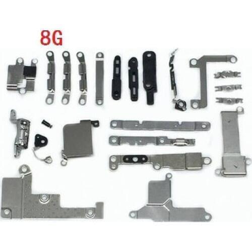 10sets/lot Inner Accessories for iPhone 8 8 Plus X Inside Small Metal Parts Holder Bracket Shield Plate Set Kit 10 sets