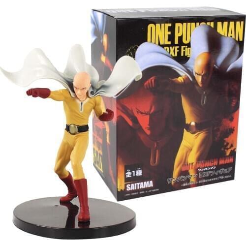 21cm Anime DXF Figure One Punch Man Saitama Sensei PVC Action Figure Collectible Model Toy Kids Gift
