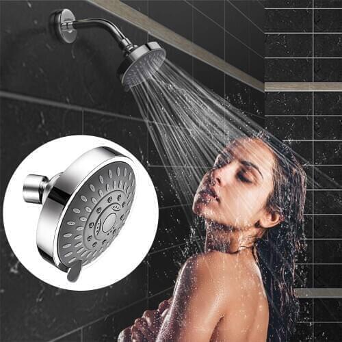 4inch High Pressure Spa Fixed Shower Head G1/2" threaded Polished Chrome