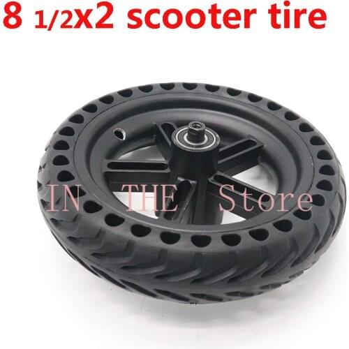 8.5X2 81/2X2wheel For Xiaomi Mijia M365 Scooter rear Wheels 8 1/2X2 Xiaomi Electric Skate Board 8.5 inch solid wheel alloy rims