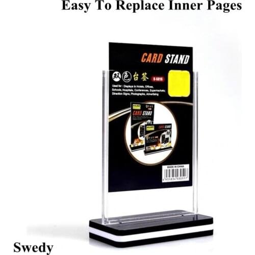 A5 Plastic Poster Frame Product Name Card Holder ABS Material Product Name Sign Holder Stand