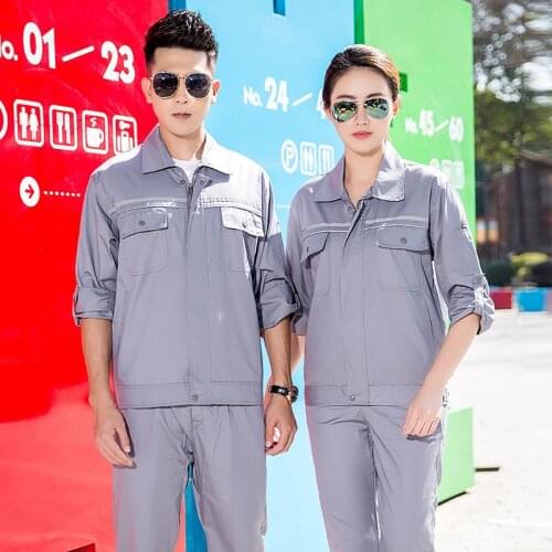 Anti-static Work Clothes Suits Men Women Work Coverall Uniform Jacket Reflective Auto Repair Printing Electric Workshop Coverall
