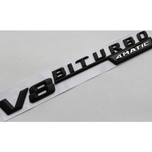 Car ABS V8 V12 BITURBO Car Side Sticker Emblem for Mercedes Benz W117 Cla45 W205 W212 E63 W207 W176 A45 X156 Gla45 AMG Styling