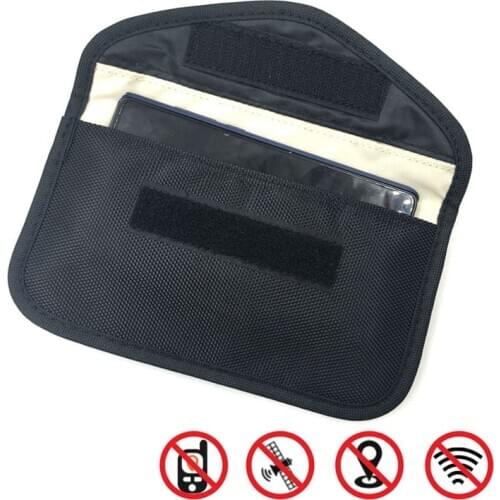 1pcs Car Key Faraday Bag Signal Blocking Shield Case Protector Pouch Signal Blocker Case RF Signal Safe Lock Bag For Car Keys