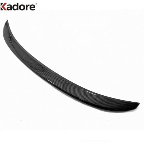 For Ford Focus 2019 2020 Sedan Carbon Fiber Rear Tail Trunk Wing Spoiler Cover Trim Decoration Strip Car Styling Accessories