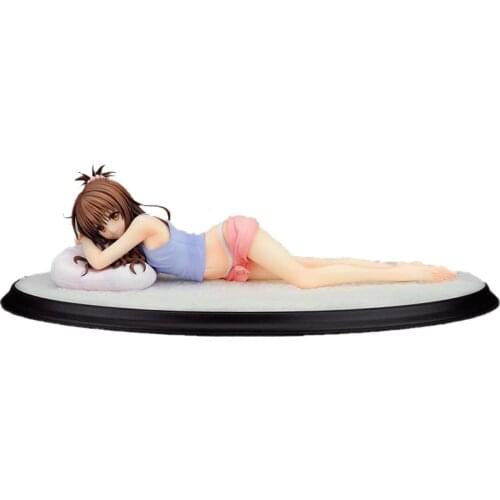To LOVE-Ru Yuuki Mikan Anime Action Figure Model 25CM Lying On The Bed Statue Collection Toys For Kids Desktop Decoration Figma