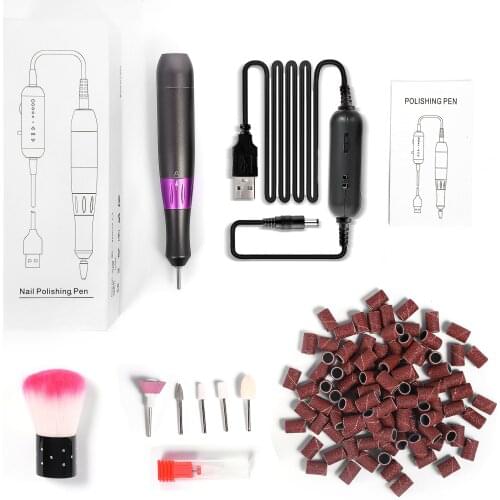 Kuantin Electric USB Nail Drill Machine Electrical Acrylic Nail File Nail Art Supplier Gel Nails, Professional USB