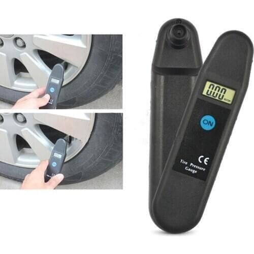 Digital LCD Display Accuracy Wheel Tire Air Pressure Gauge Tyre Tester Vehicle Motorcycle Car 5-150 PSI/KPA/BAR/KG/CM2 Detector