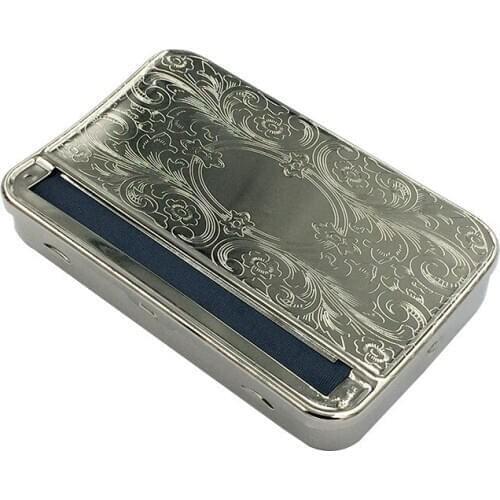 110mm Tobacco Rolling Box Metal Automatic Cigarette Smoking Roller Machine Smoking Tool