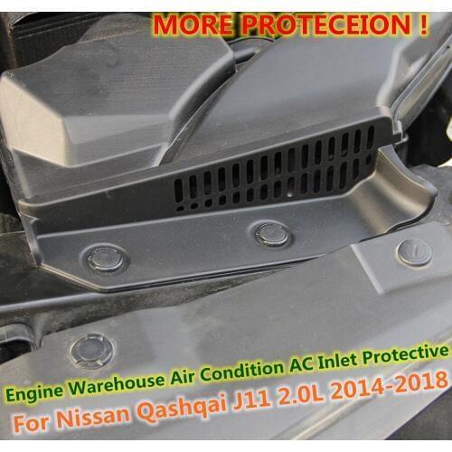 New Style Engine Warehouse Air Condition AC Inlet Protective Cover Trim For Nissan Qashqai J11 2.0L 2014 2015 2016 2017 2018