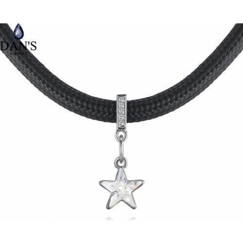 DANS ELEMENT 8 Colors Real Rose Gold Color Austrian Crystals Sweater pendant necklace for women monkey style #132340