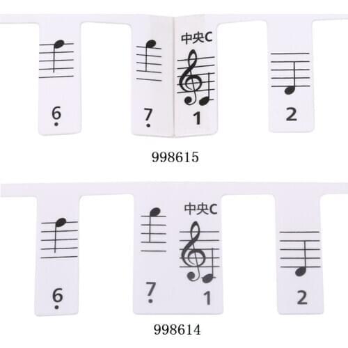 Transparent Piano Sticker 88 Key Piano Keyboard Sticker Electronic Keyboard 88 Key Piano Stave Note Sticker For Piano Keys