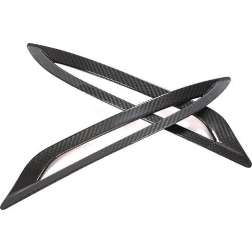 Suitable For Tesla 16-20 Model 3 Rear Bumper Reflector Carbon Fiber Decorative Frame Car Exterior Modification