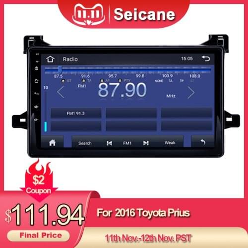 Harfey Android 9.1 9 inch 2din HD Touch Screen car Radio gps for 2016 Toyota Prius support WIFI Bluetooth DVR Rearview camera