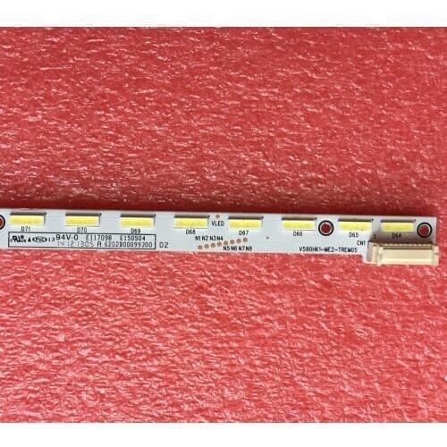 728mm LED Backlight Lamp strip 72leds For TCL LCD TV L58F3700A V580HK1-ME2-TREM05 V580HJ1-ME2 High light