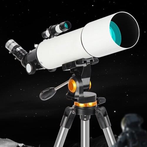 80500 high magnification high-definition refracting telescope professional eyepiece, star finder, tripod stargazing telescope
