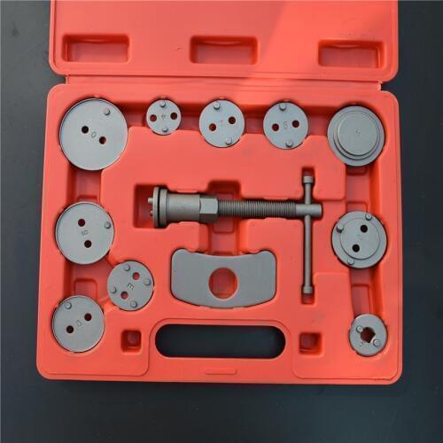 12pcs/Set Universal Car Disc Brake Caliper Wind Back Brake Piston Compressor Tool Kit For Most Automobiles Garage Repair Tools