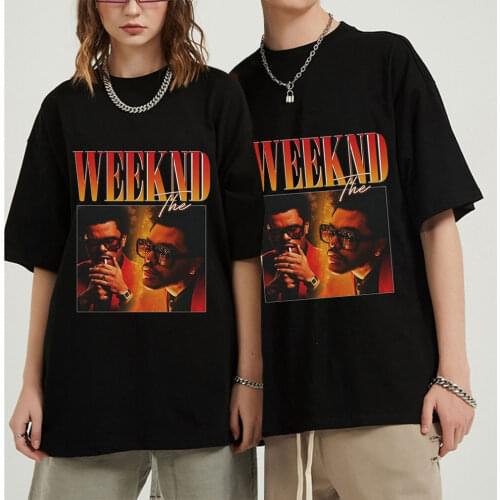 The Weeknd 2.0 90s Vintage Unisex Black 100% Cotton T-shirt Men T Shirt Retro Graphic T Shirts T-shirt Man Woman Tees Tops