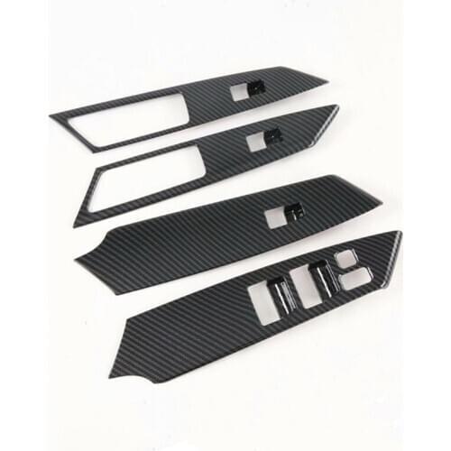 Auto inner window lift button trim for Pajero sport 2020, ABS,car styling