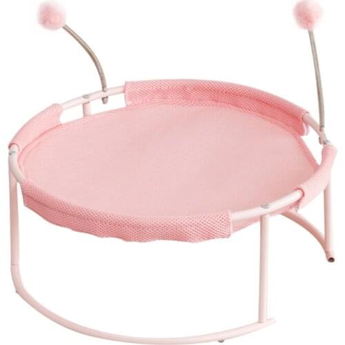 Cool Hammock Summer for Cat with Stand Swing Hanging Cat Weave Bed for Small/Middle Size Cats Relaxing Bed