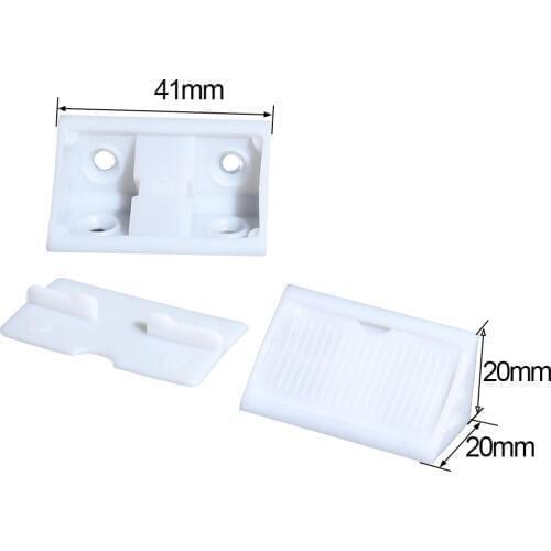 20pcs/lot Transparent Thick Plastic Nylon PVC Furniture Cabinet Corner Bracket Board Holder with 2 holes