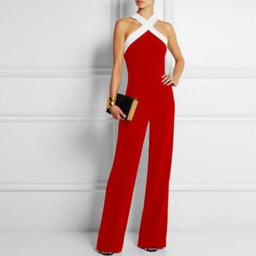 2021 Summer Ladies Sexy Suspender Jumpsuit Collar Strapless Womens Jumpsuit Sleeveless Club Party Jumpsuit Casual Overalls New