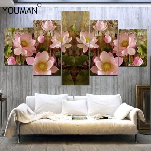 3D Wallpaper Vivid Stylish Simple European Lotus DIY 3D Wall Stickers For Rooms Wall Decorations Living Room Wall Decals Posters