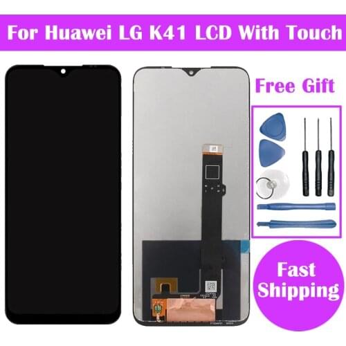 6.55" Original For LG K41S LMK410EMW LMK410HM LMK410BMW LCD Display With Touch Screen Digitizer Assembly with Frame